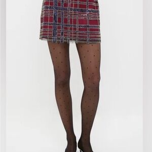 Tuckernuck Red and Blue Plaid Mini Skirt